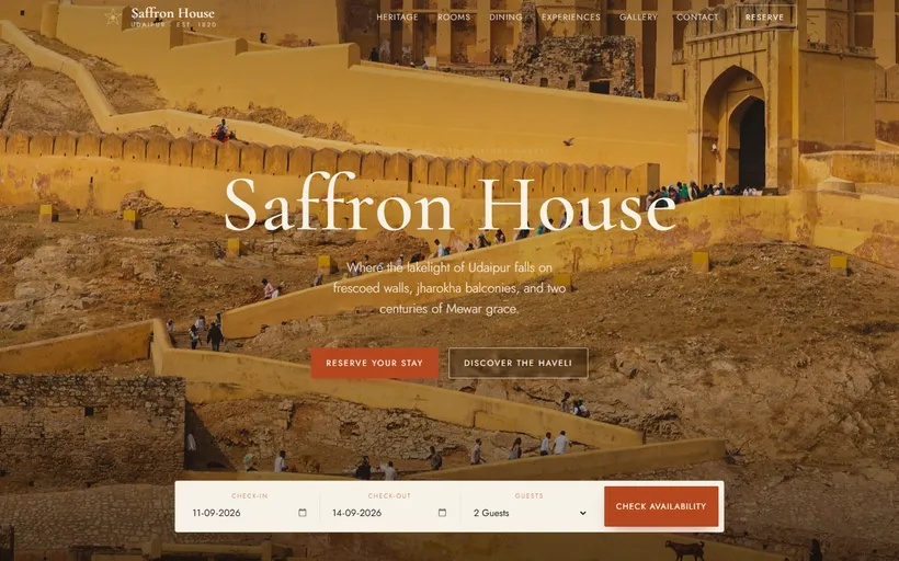 Saffron House interface screenshot